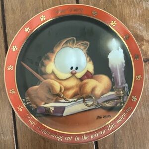 Vintage Garfield Decorative Plate “Dear Diary Series” (1978)